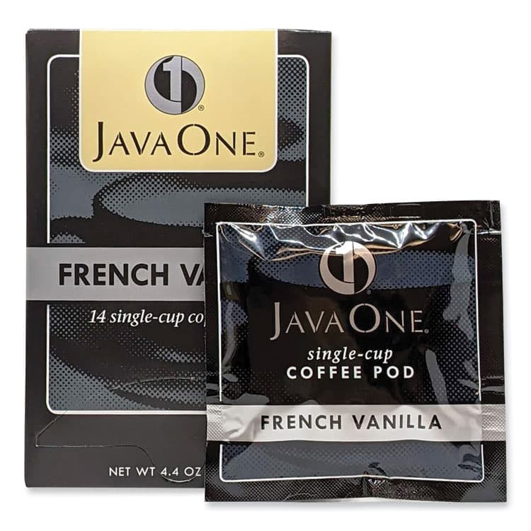 JAVA TRADING CO. Coffee Pods, French Vanilla, Single Cup, 14/Box (JAV70400)