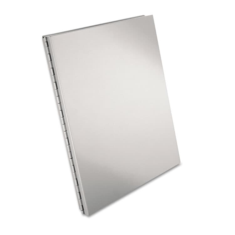 SAUNDERS MFG. CO., . Snapak Aluminum Side-Open Forms Folder, 0.5" Clip Capacity, Holds 8.5 x 11 Sheets, Silver (SAU10517) thumbnail 2