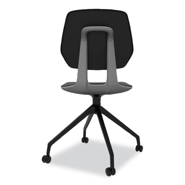 SAFCO PRODUCTS Commute Guest Chair, 25" x 25" x 34.25", Black Seat, Black Back, Black Base (SAF7826BL) thumbnail 2