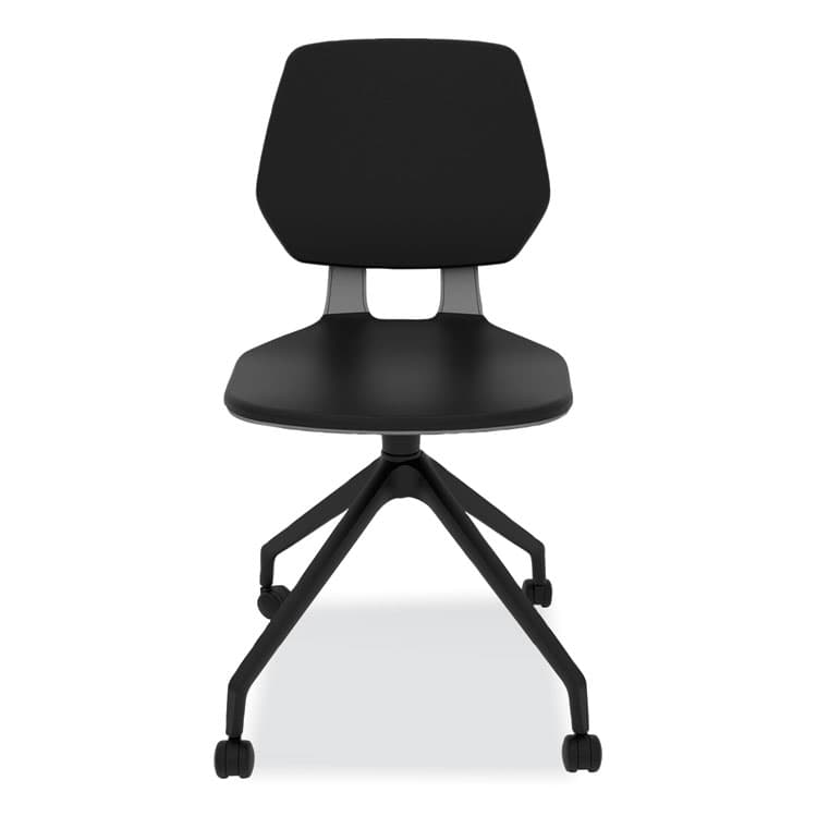 SAFCO PRODUCTS Commute Guest Chair, 25" x 25" x 34.25", Black Seat, Black Back, Black Base (SAF7826BL) thumbnail 3
