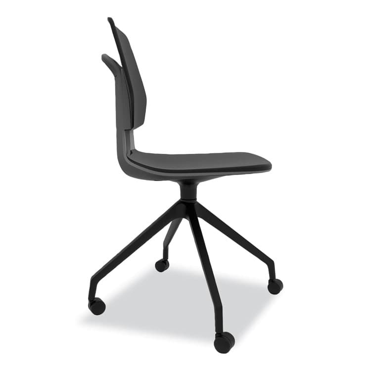 SAFCO PRODUCTS Commute Guest Chair, 25" x 25" x 34.25", Black Seat, Black Back, Black Base (SAF7826BL) thumbnail 4