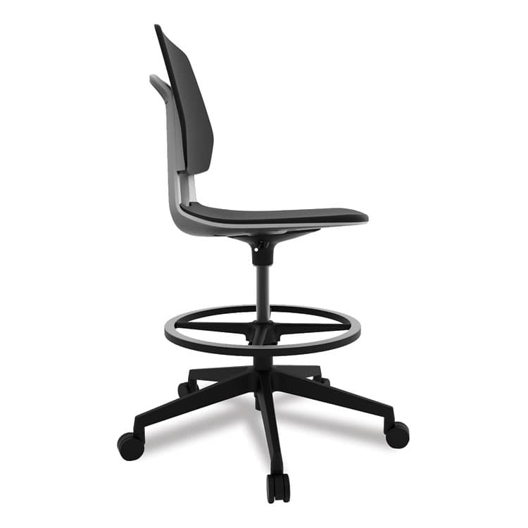 SAFCO PRODUCTS Commute Extended Height Task Chair, Supports Up to 275 lb, 22.25" to 32.25" Seat Height, Black Seat, Black Back, Black Base (SAF7827BL) thumbnail 3
