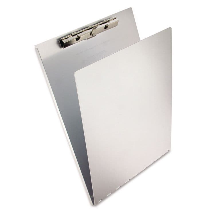 SAUNDERS MFG. CO., . Aluminum Clipboard with Writing Plate, 0.5" Clip Capacity, Holds 8.5 x 11 Sheets, Silver (SAU12017)