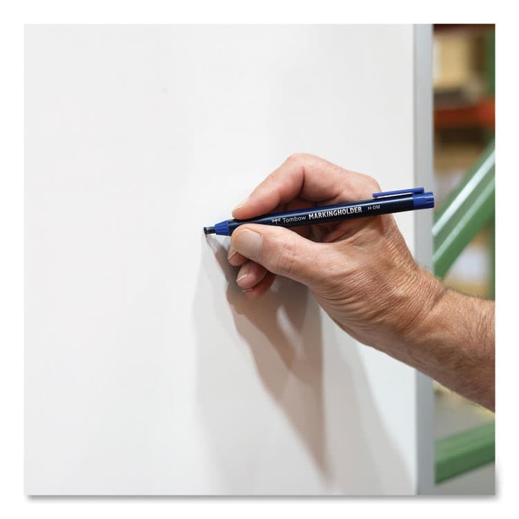 AMERICAN TOMBOW . Mechanical Wax-Based Marking Pencil Refills, 4.4 mm, Blue, 10/Box (TOM51540) thumbnail 2