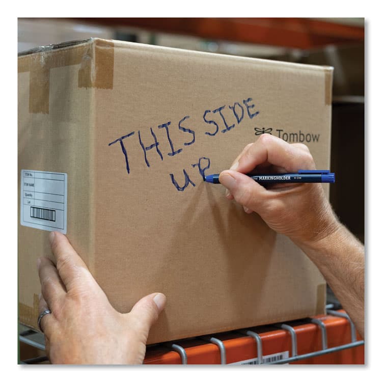 AMERICAN TOMBOW . Mechanical Wax-Based Marking Pencil Refills, 4.4 mm, Blue, 10/Box (TOM51540) thumbnail 4