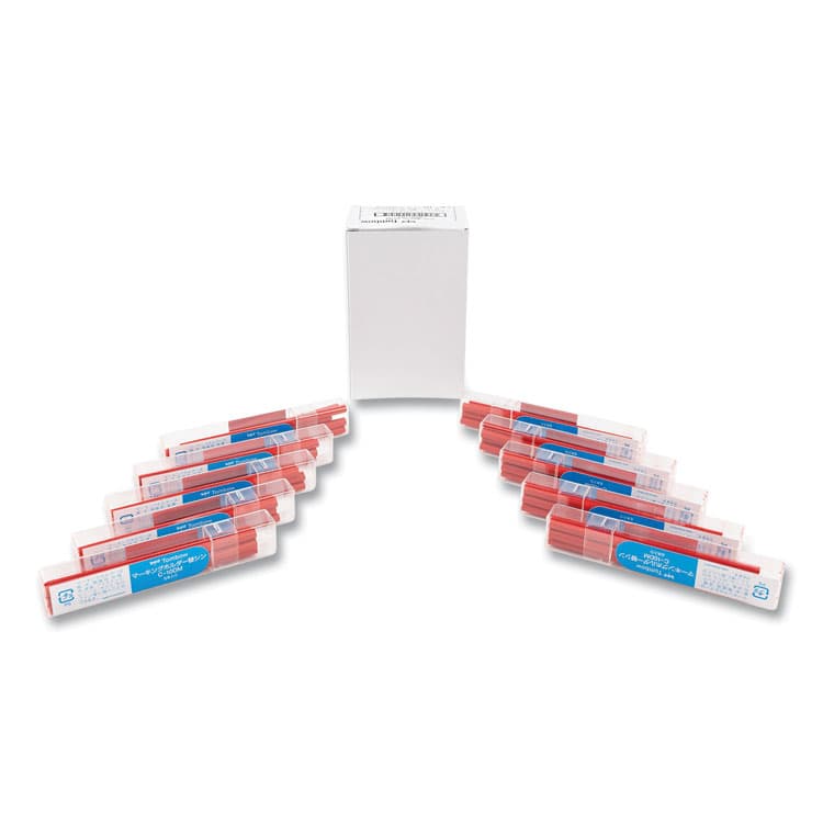 AMERICAN TOMBOW . Mechanical Wax-Based Marking Pencil Refills, 4.4 mm, Red, 10/Box (TOM51541) thumbnail 4