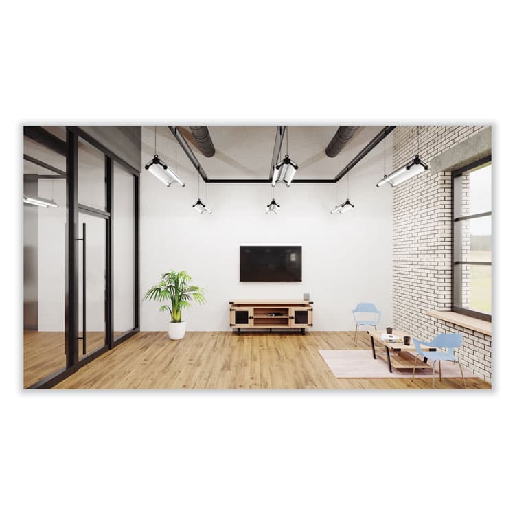 SAFCO PRODUCTS Coffee Table, Rectangular, 48 x 23.75 x 16, Sand Dune Top, Black Base (SAFMRCFTSDD) thumbnail 4