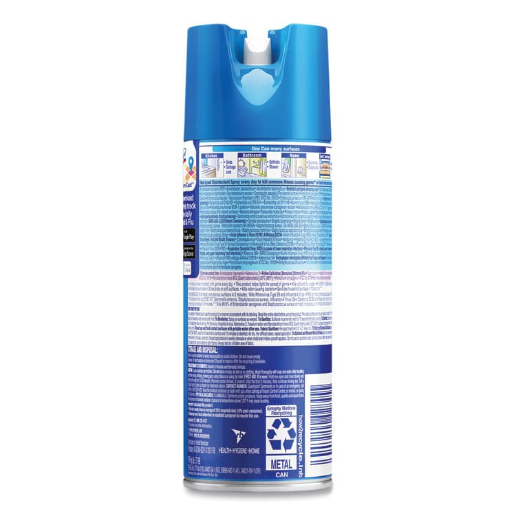 RECKITT BENCKISER Disinfectant Spray, Spring Waterfall Scent, 12.5 oz Aerosol Spray (RAC02845EA) thumbnail 4