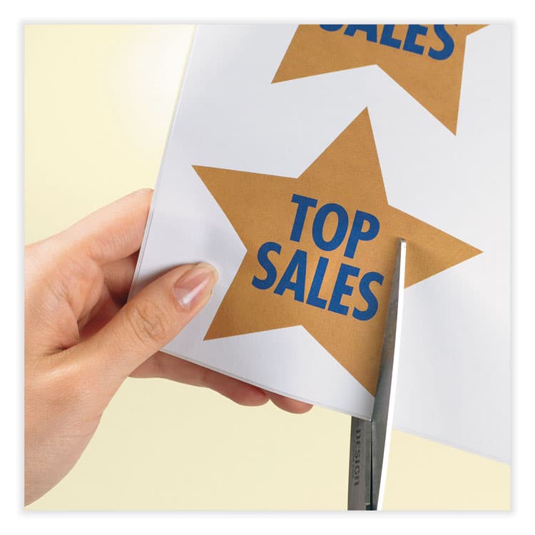 AVERY PRODUCTS CORPORATION Full-Sheet Vibrant Inkjet Color-Print Labels, 8.5 x 11, Matte White, 20/Pack (AVE8255) thumbnail 2