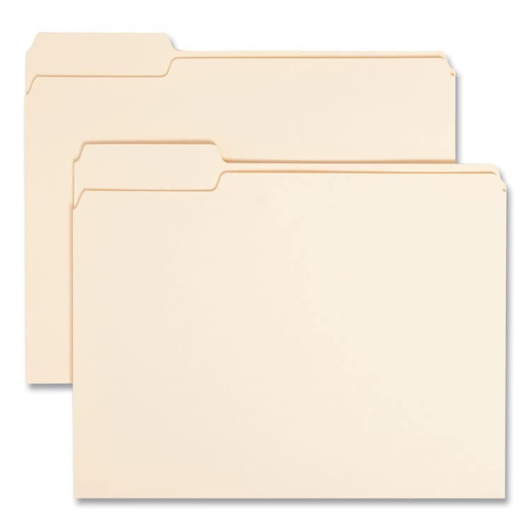 SMEAD MANUFACTURING CO. Manila File Folders, 1/3-Cut Tabs: Left Position, Letter Size, 0.75" Expansion, Manila, 100/Box (SMD10331)