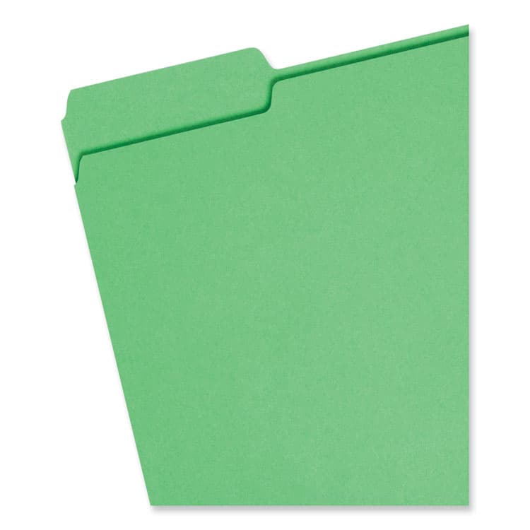 SMEAD MANUFACTURING CO. Colored File Folders, 1/3-Cut Tabs: Assorted, Letter Size, 0.75" Expansion, Assorted: Blue/Green/Orange/Red/Yellow, 100/Box (SMD11943) thumbnail 2