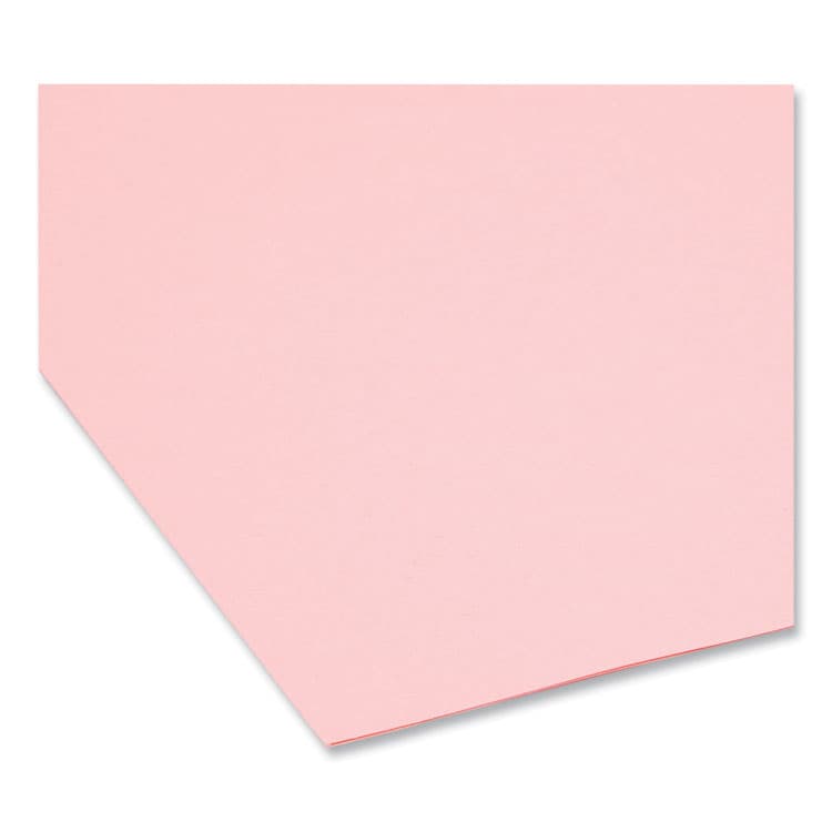 SMEAD MANUFACTURING CO. Colored File Folders, 1/3-Cut Tabs: Assorted, Letter Size, 0.75" Expansion, Pink, 100/Box (SMD12643) thumbnail 4