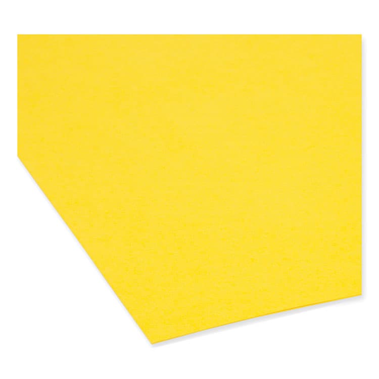 SMEAD MANUFACTURING CO. Colored File Folders, 1/3-Cut Tabs: Assorted, Letter Size, 0.75" Expansion, Yellow, 100/Box (SMD12943) thumbnail 4