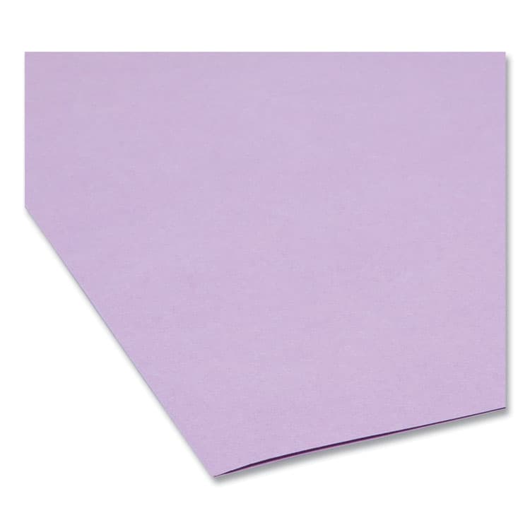 SMEAD MANUFACTURING CO. Reinforced Top Tab Colored File Folders, Straight Tabs, Legal Size, 0.75" Expansion, Lavender, 100/Box (SMD17410) thumbnail 4