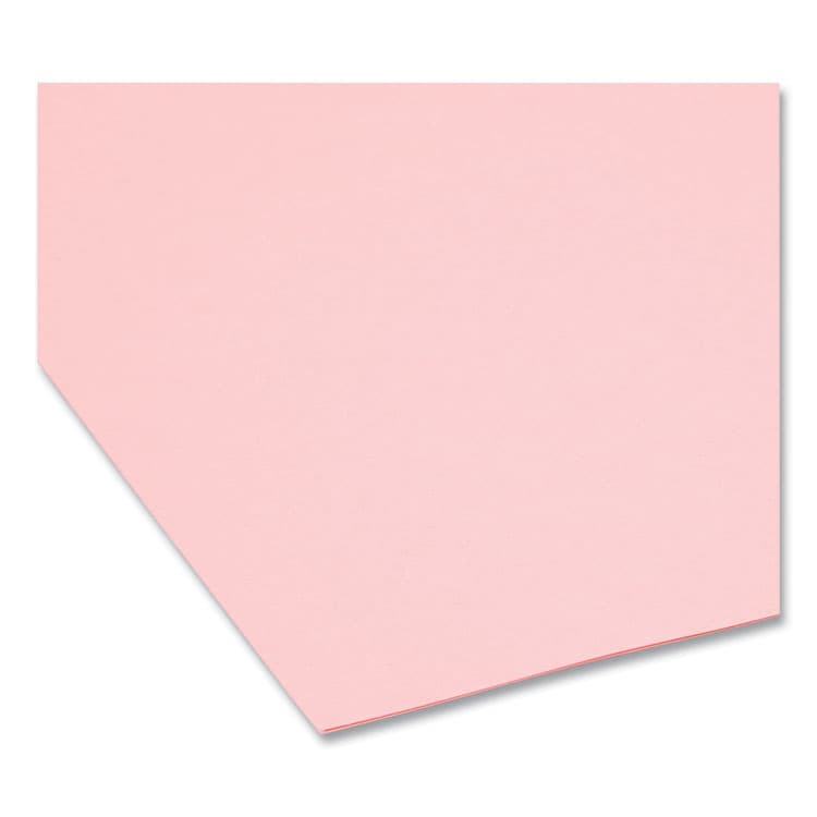 SMEAD MANUFACTURING CO. Reinforced Top Tab Colored File Folders, 1/3-Cut Tabs: Assorted, Legal Size, 0.75" Expansion, Pink, 100/Box (SMD17634) thumbnail 4