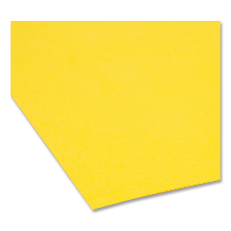 SMEAD MANUFACTURING CO. Reinforced Top Tab Colored File Folders, Straight Tabs, Legal Size, 0.75" Expansion, Yellow, 100/Box (SMD17910) thumbnail 4