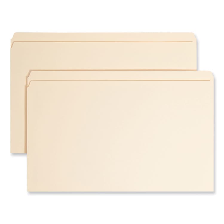 SMEAD MANUFACTURING CO. Top Tab Fastener Folders, Straight Tab, Expands 0.75", 1 Fastener, Legal Size, Manila, 50/Box (SMD19510)