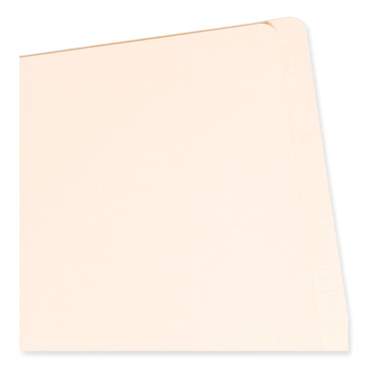 SMEAD MANUFACTURING CO. Manila End Tab Classification Folders, Straight Tab, Expands 2", 1 Divider, 4 Fasteners, Letter Size, Manila, 10/Box (SMD26825) thumbnail 2