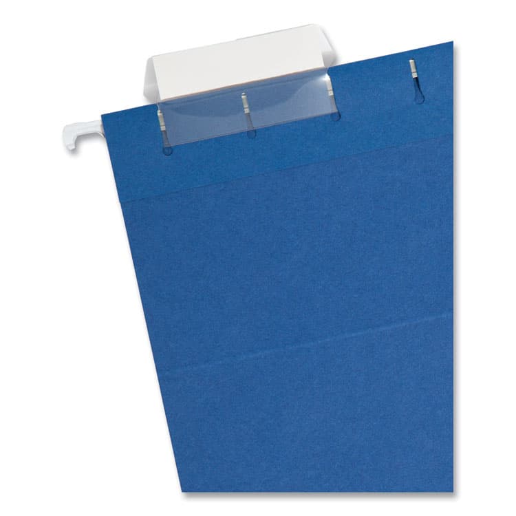 SMEAD MANUFACTURING CO. Colored Hanging File Folders with 1/5 Cut Tabs, Letter Size, 1/5-Cut Tabs, Navy, 25/Box (SMD64057) thumbnail 2