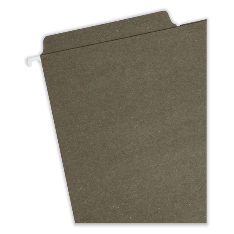 SMEAD MANUFACTURING CO. FasTab Hanging Folders, Legal Size, 1/3-Cut Tabs, Standard Green, 20/Box (SMD64137) thumbnail 2