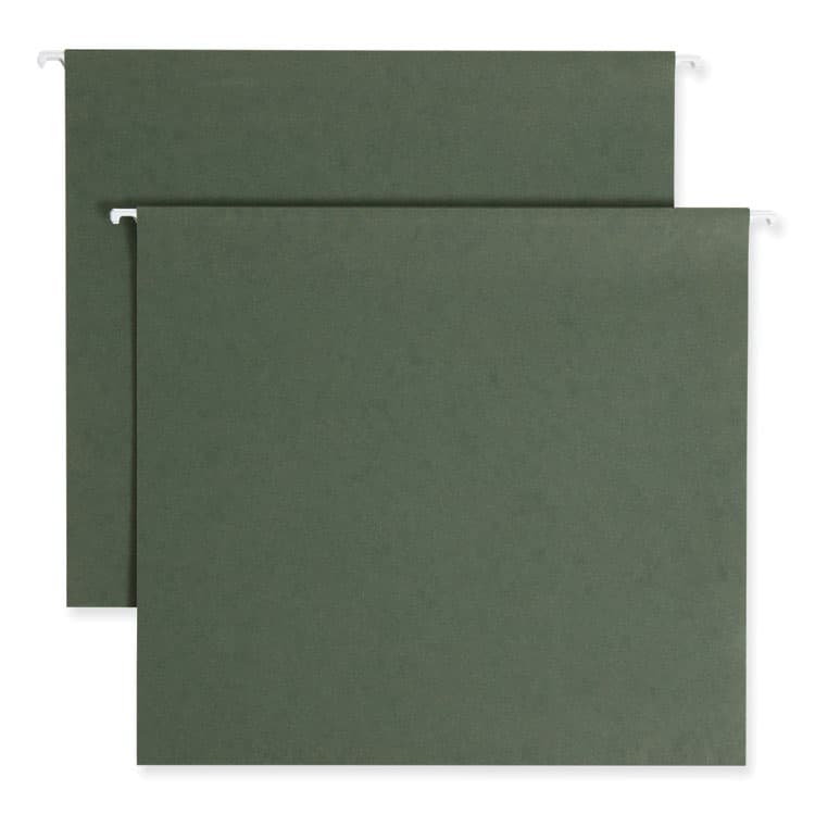 SMEAD MANUFACTURING CO. Box Bottom Hanging File Folders, 3" Capacity, Letter Size, Standard Green, 25/Box (SMD64279)