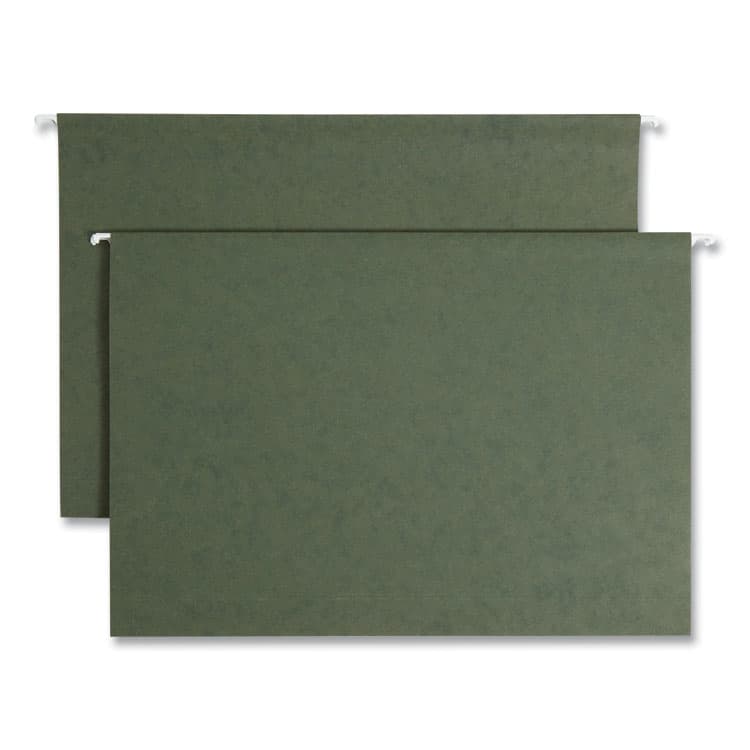 SMEAD MANUFACTURING CO. Box Bottom Hanging File Folders, 2" Capacity, Legal-Size, Standard Green, 25/Box (SMD64359)