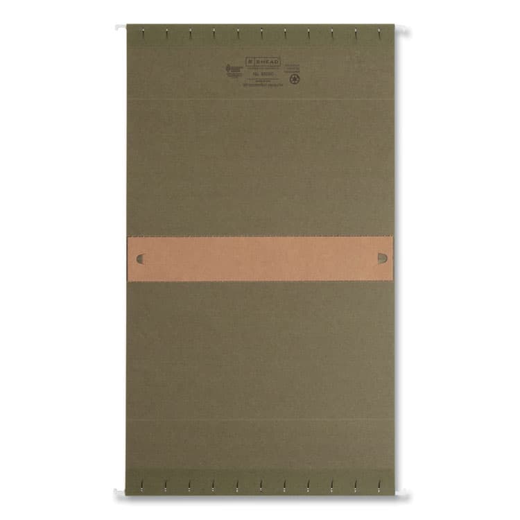SMEAD MANUFACTURING CO. Box Bottom Hanging File Folders, 2" Capacity, Letter Size, Standard Green, 25/Box (SMD65090) thumbnail 2