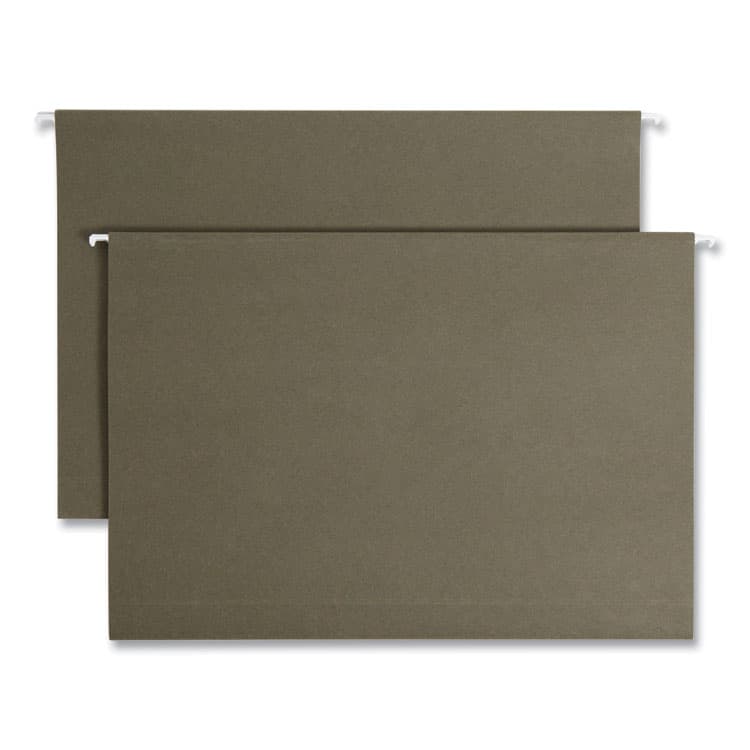 SMEAD MANUFACTURING CO. Box Bottom Hanging File Folders, 2" Capacity, Legal Size, Standard Green, 25/Box (SMD65095)