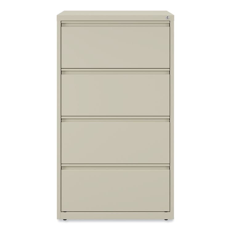 ALERA Lateral File, 4 Legal/Letter-Size File Drawers, Putty, 30" x 18.63" x 52.5" (ALEHLF3054PY)