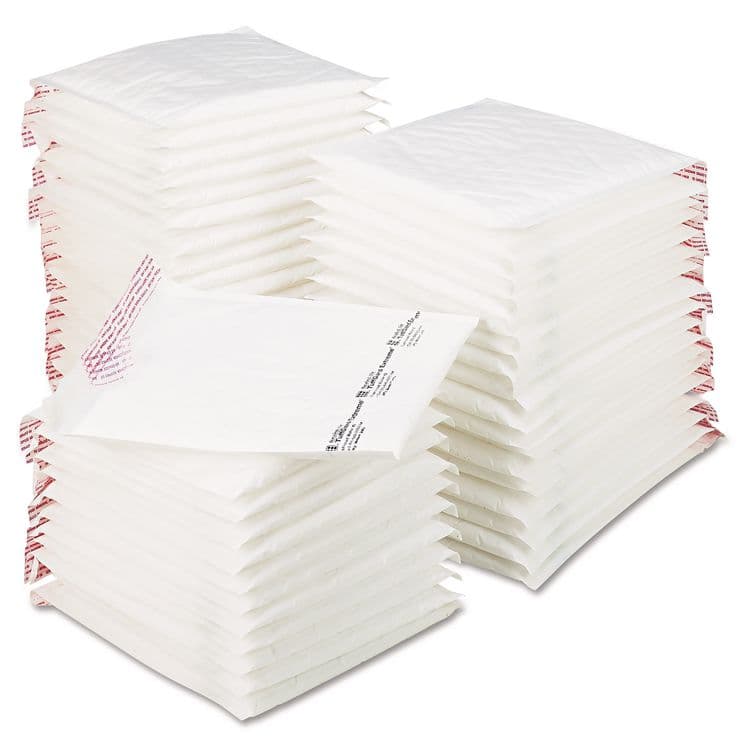 ANLE PAPER/SEALED AIR CORP. Jiffy TuffGard Extreme Self-Seal Mailer, #2, Barrier Bubble Air Cell Cushion, Self-Adhesive Closure, 8.5 x 12, White, 50/CT (SEL10122)