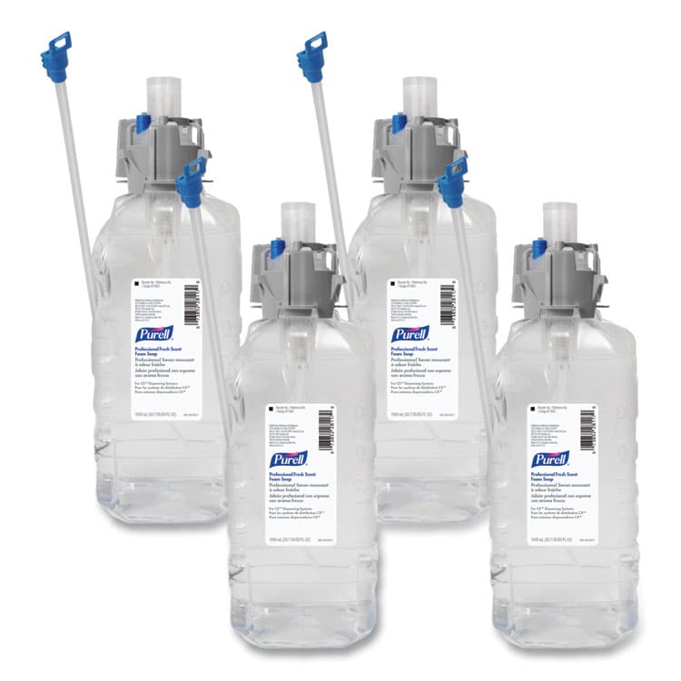 GO-JO INDUSTRIES Professional Foam Soap Refill, For CX, CXi, CXT Dispensers, Fresh Scent, 1,500 mL, 4/Carton (GOJ856104)