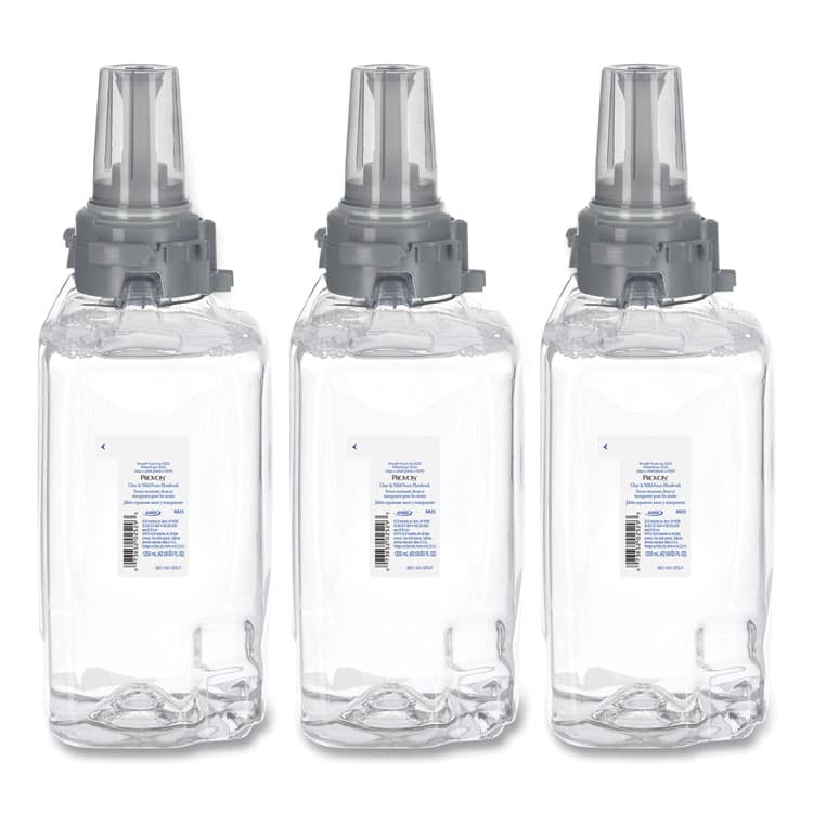 GO-JO INDUSTRIES Clear and Mild Foam Hand Wash Refill, Unscented, 1,250 mL, 3/Carton (GOJ882103)