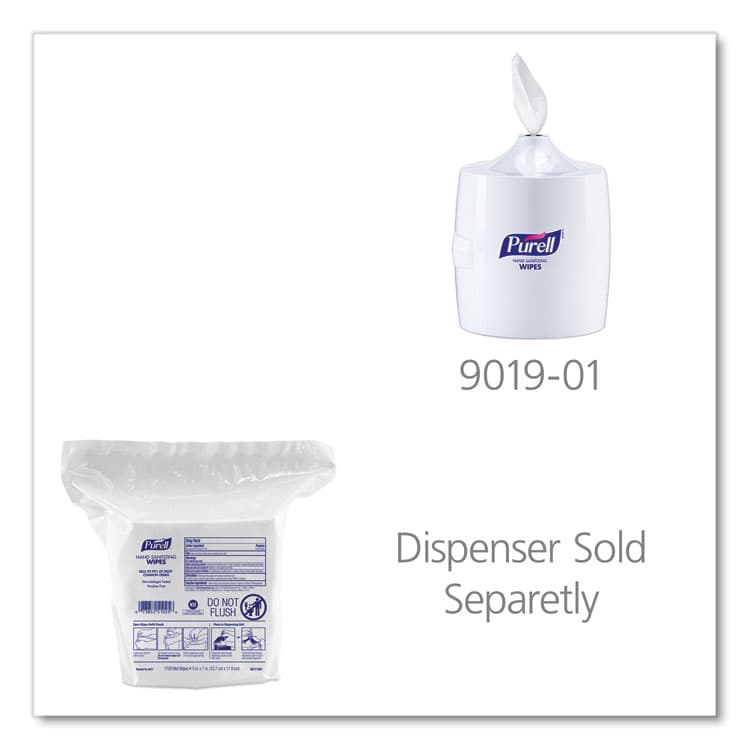 GO-JO INDUSTRIES Hand Sanitizing Wipes, 3-Ply, 8.25 x 14.06, Fresh Citrus Scent, White, 1,700 Wipes/Pouch, 2 Pouches/Carton (GOJ921702) thumbnail 4