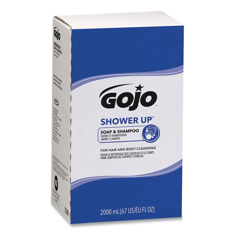 GO-JO INDUSTRIES SHOWER UP Soap and Shampoo, Pleasant Scent, 2,000 mL, 4/Carton (GOJ7230) thumbnail 2