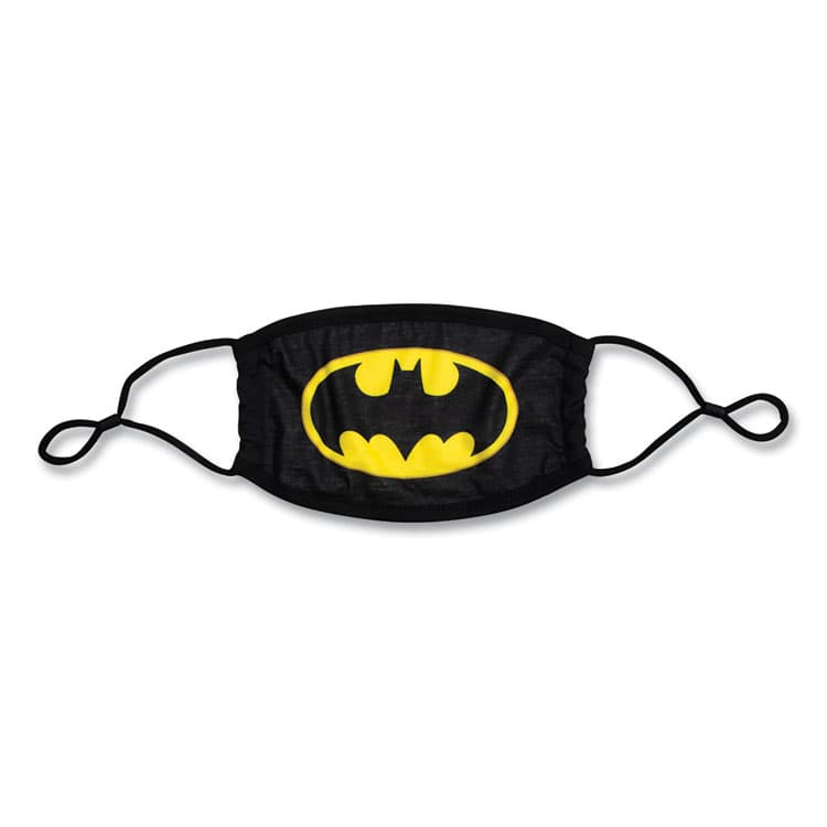 BIOWORLD MERCHANDISING Cloth Face Mask, Cotton/Polyester/Spandex, Adult, Batman Logo Print (BWR9MZNBTM00SB0)