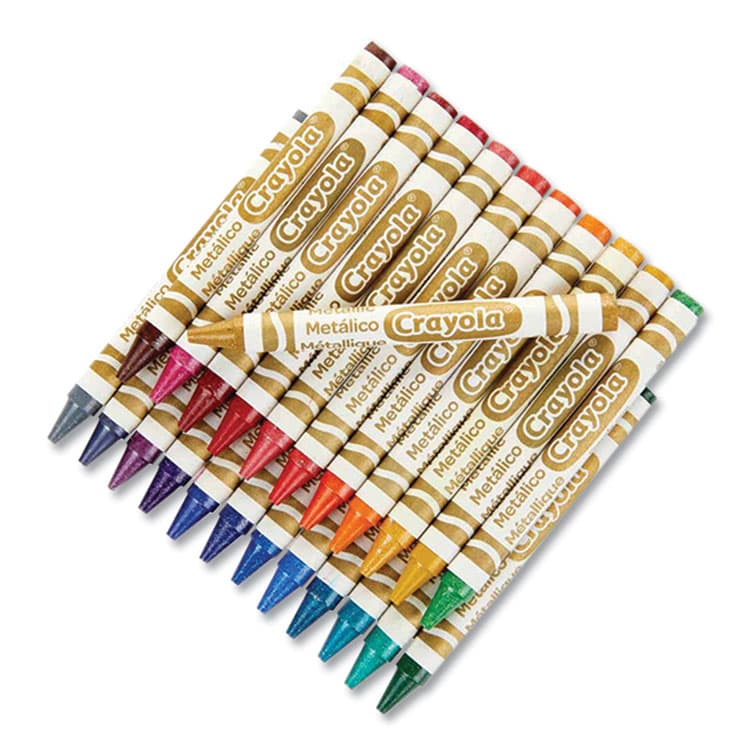 BINNEY & SMITH / CRAYOLA Metallic Crayons, Regular Size, 24 Assorted Colors, 24/Pack (CYO528815) thumbnail 3