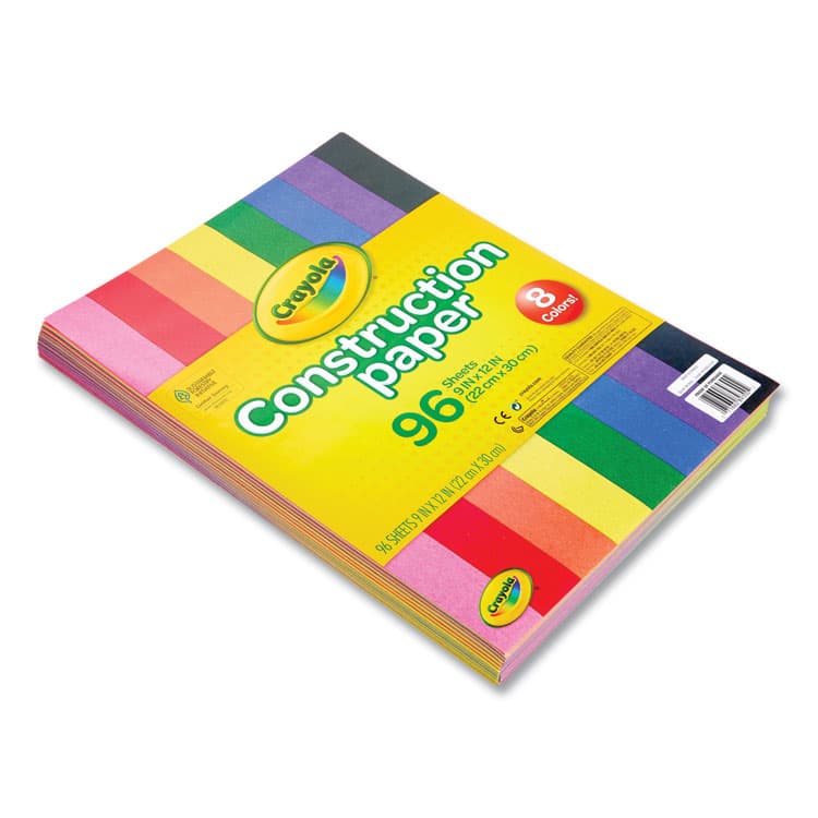 BINNEY & SMITH / CRAYOLA Construction Paper, 9 x 12, Assorted Colors, 96 Sheets/Pack (CYO993000) thumbnail 3