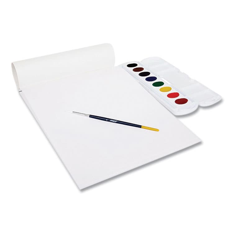 DIXON TICONDEROGA CO. Watercolor Paper Pad, White/Multicolor Cover, Unruled, (30) White 9 x 12 Sheets (DIXP2367) thumbnail 2