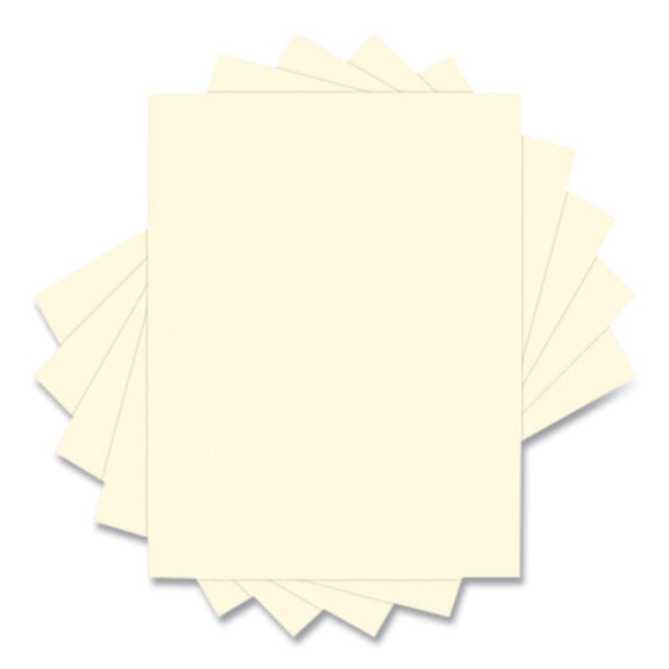 DOMTAR PAPER 30% Recycled Colored Paper, 20 lb Bond Weight, 8.5 x 11, Ivory, 500/Ream (DMR94308) thumbnail 2