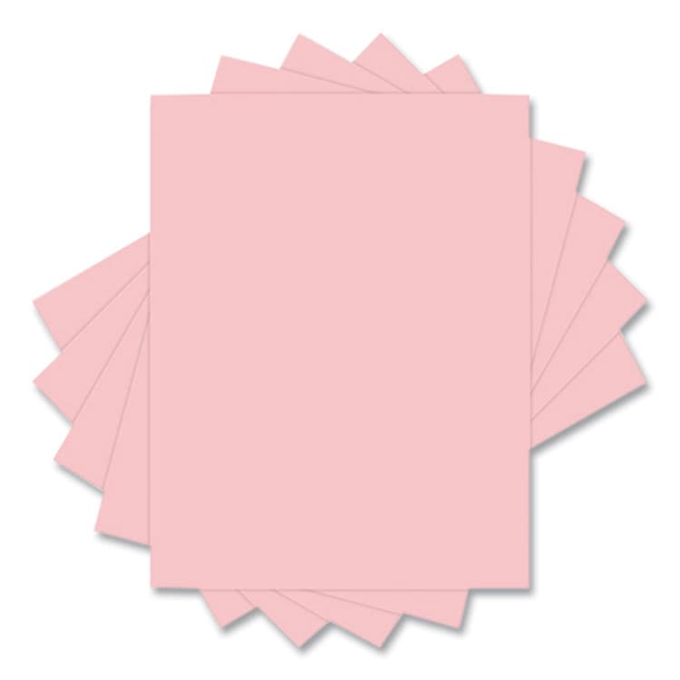 DOMTAR PAPER 30% Recycled Colored Paper, 20 lb Bond Weight, 8.5 x 11, Pink, 500/Ream (DMR94314) thumbnail 2