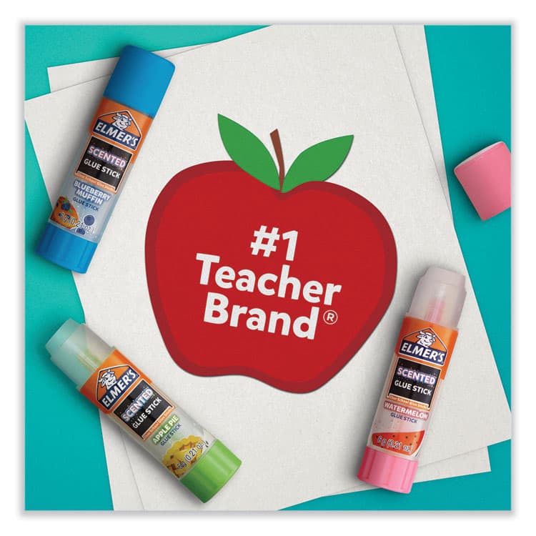 ELMER'S PRODUCTS, . Scented Glue Sticks, 0.21 oz, Dries in Assorted Colors, 4 Scents (EPI2142958) thumbnail 4