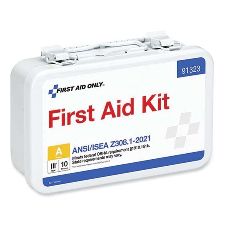 FIRST AID ONLY, . ANSI 2021 First Aid Kit for 10 People, 76 Pieces, Metal Case (FAO91323) thumbnail 2