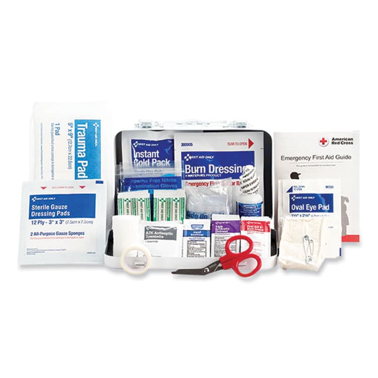 FIRST AID ONLY, . ANSI 2021 First Aid Kit for 10 People, 76 Pieces, Metal Case (FAO91323) thumbnail 3