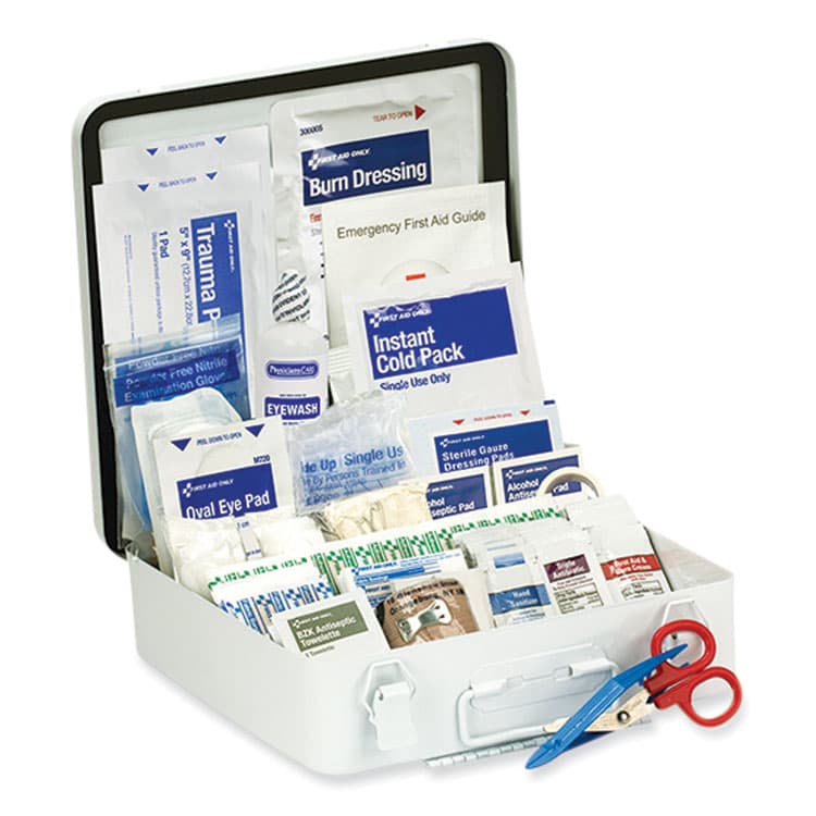 FIRST AID ONLY, . ANSI 2021 Type III First Aid Kit for 50 People, 184 Pieces, Metal Case (FAO91328) thumbnail 2