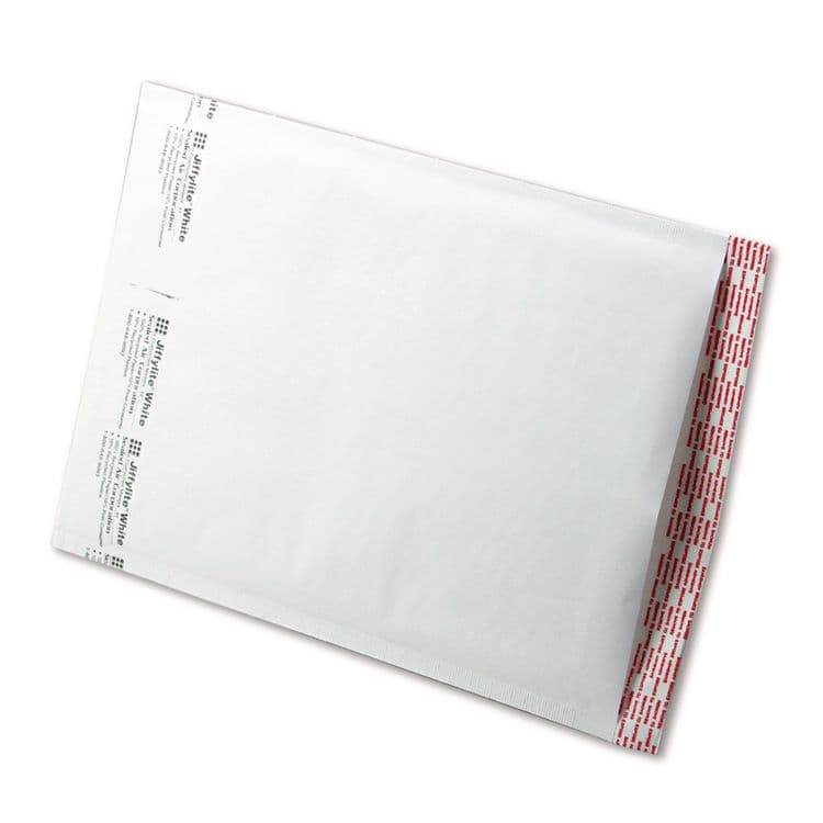 ANLE PAPER/SEALED AIR CORP. Jiffylite Self-Seal Bubble Mailer, #4, Barrier Bubble Air Cell Cushion, Self-Adhesive Closure, 9.5 x 14.5, White, 100/Carton (SEL39260)