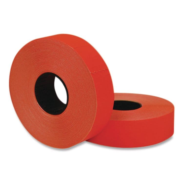 CONSOLIDATED STAMP Two-Line Pricemarker Labels, Red, 1,750 Labels/Roll, 2 Rolls/Pack (GRV098615)