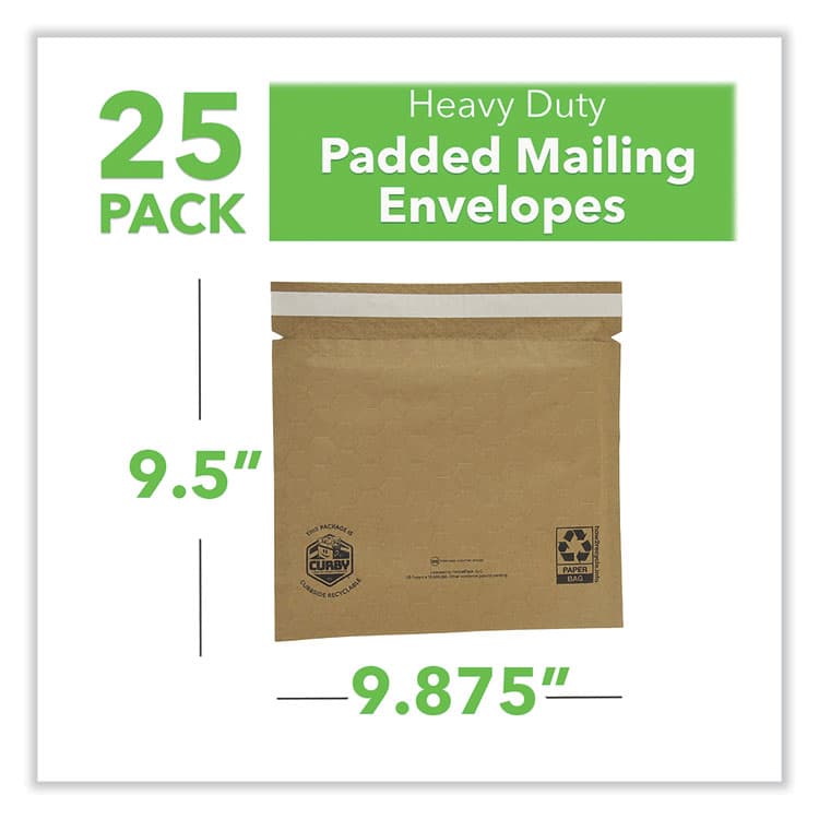 INTERTAPE POLYMER GROUP Curby Mailer Self-Sealing Recyclable Mailer, Paper Padding, Self-Adhesive, #2, 11.38 x 9.5, 30/Carton (IPGCBML2C) thumbnail 2