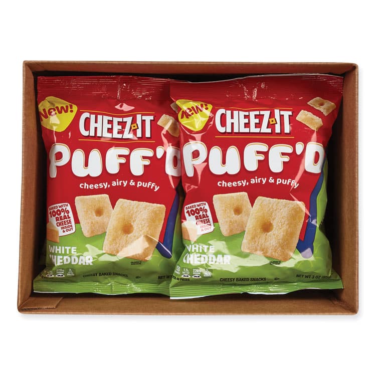 KEEBLER COMPANY Puff'd Crackers, White Cheddar, 3 oz Bag, 6/Carton (KEB00024) thumbnail 4