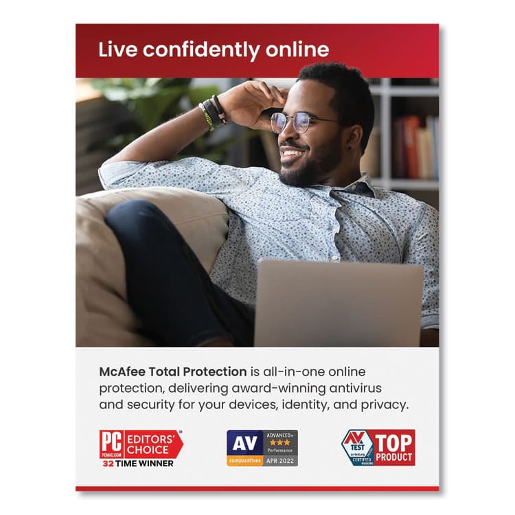 MCAFEE ASSOCIATES Total Protection Software, For 5 Users (MCA21EST5RFLM) thumbnail 3
