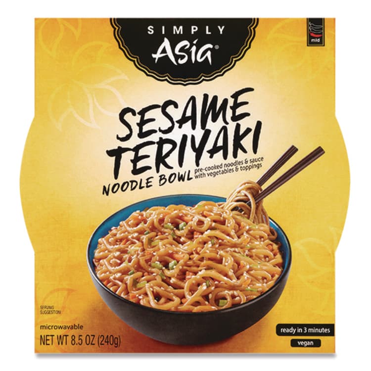 MCCORMICK & CO Simply Asia Sesame Teriyaki Noodle Bowl, 8.5 oz, 6/Carton (MKCTHA00086) thumbnail 2